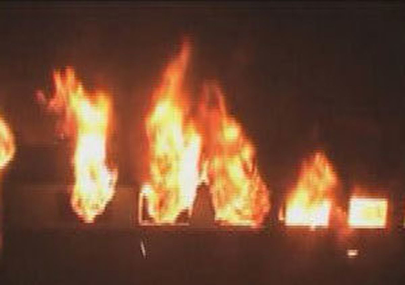 Incendio tren India