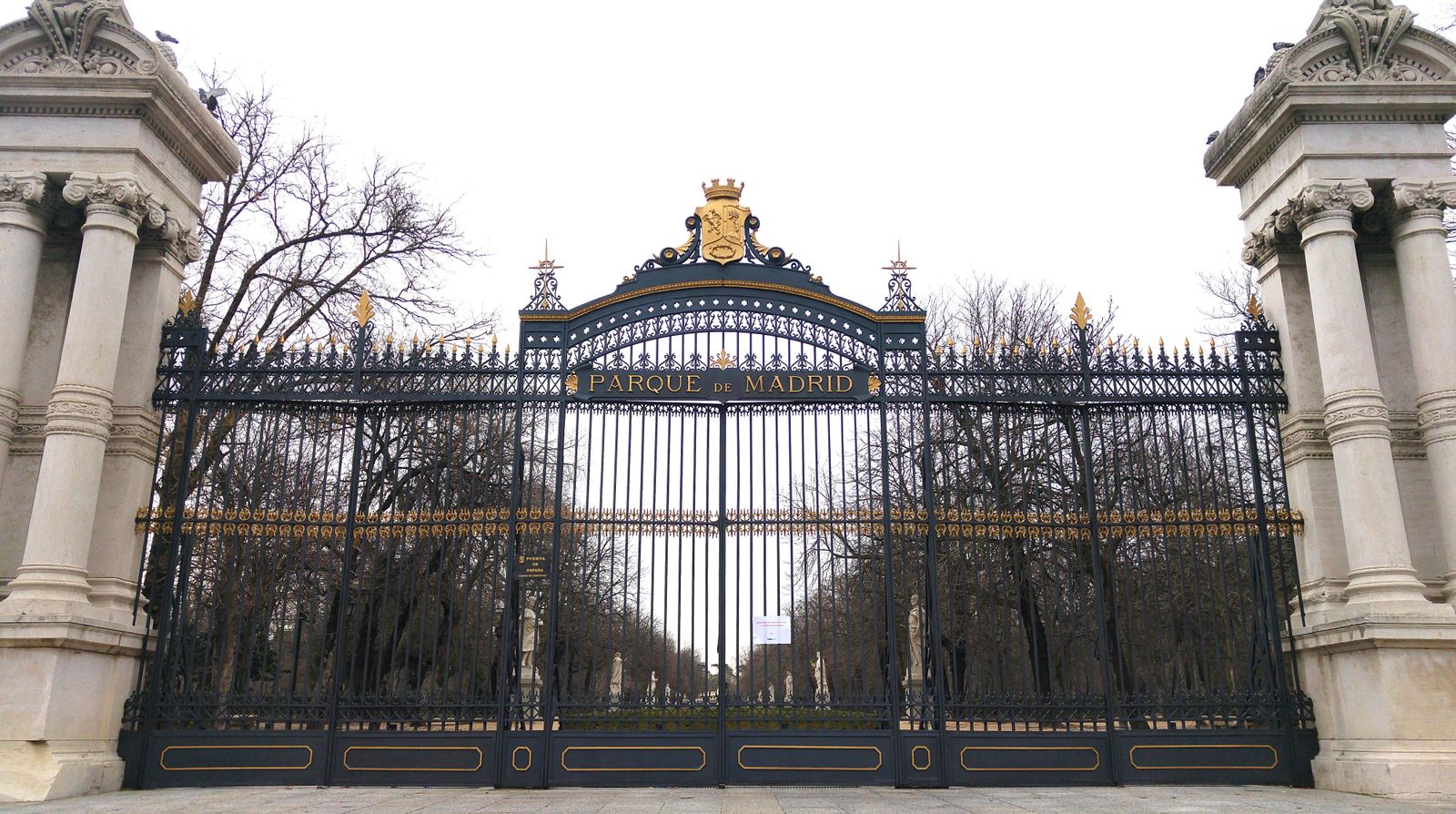 Entrada al parque del Retiro