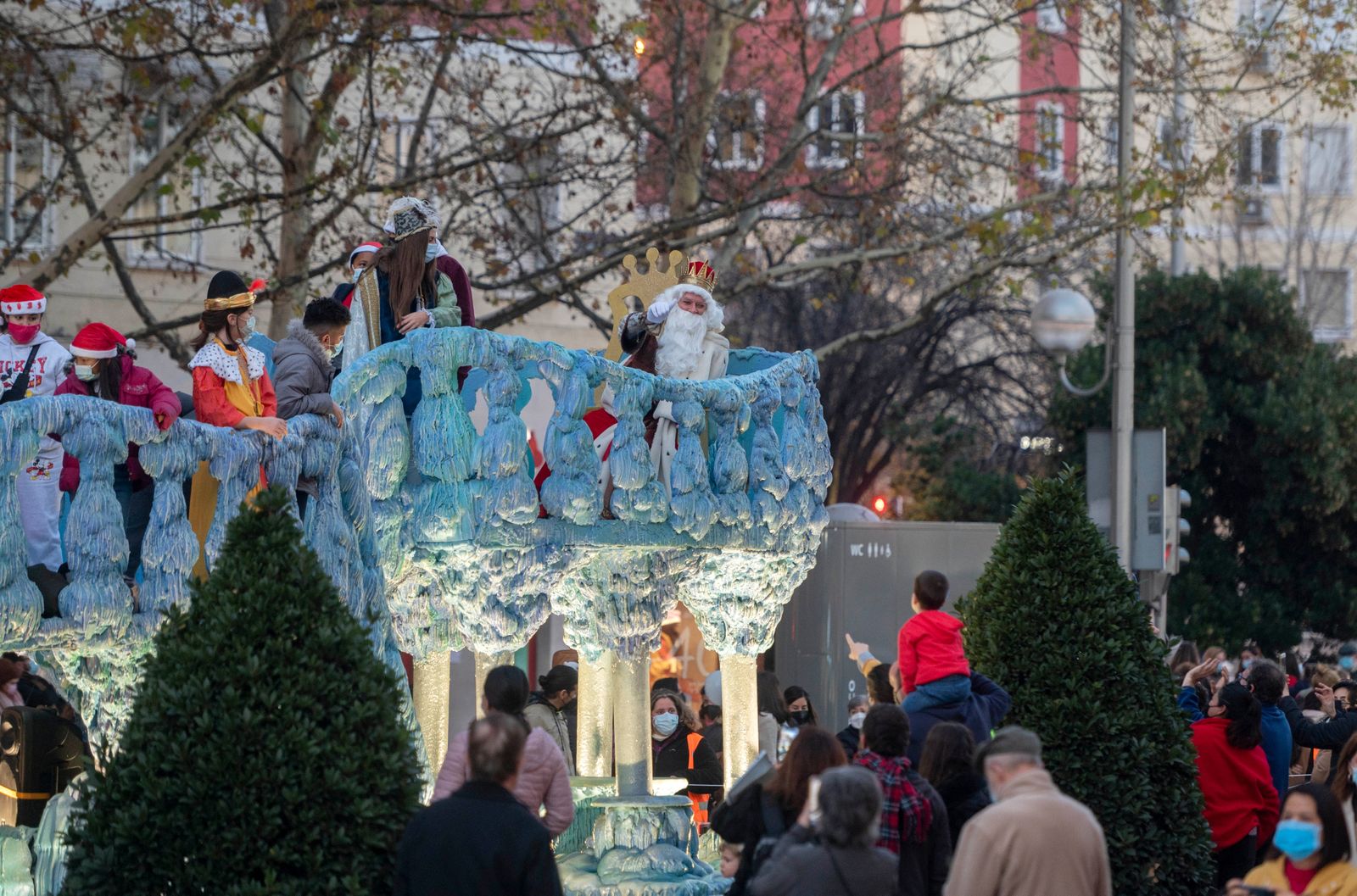 Cabalgata de Reyes celebrada en el distrito de Chamartín