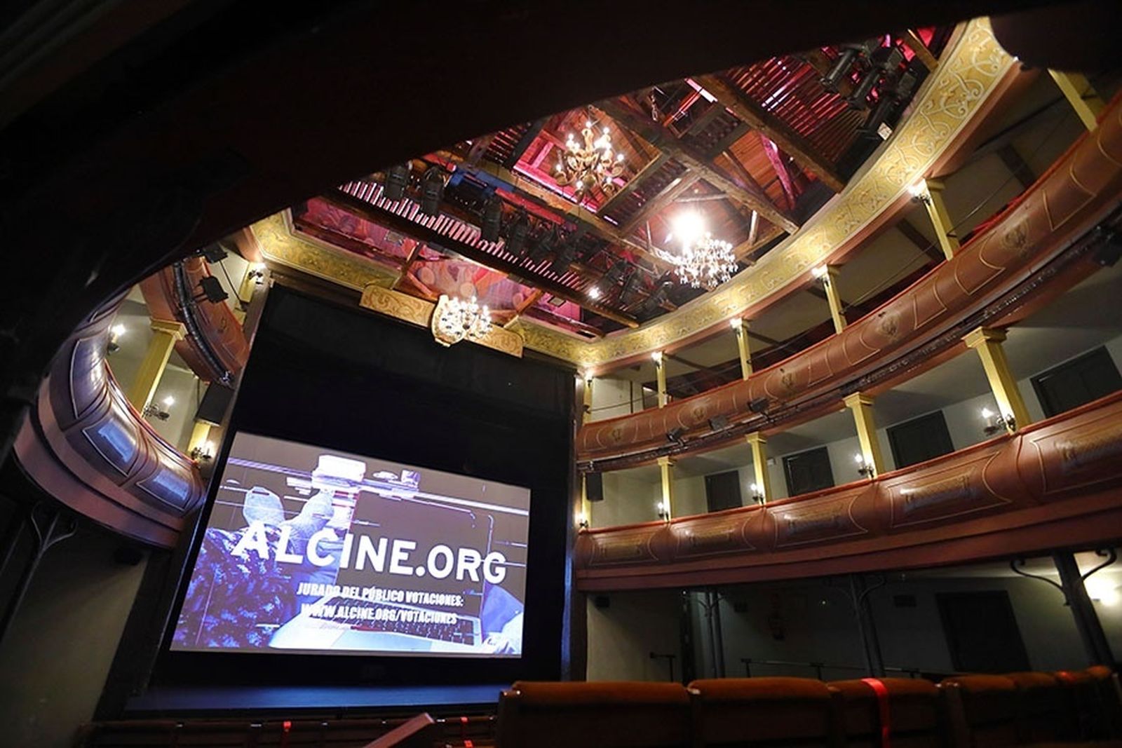 Corral de Comedias de Alcalá, sala de proyección del certamen europeo de Alcine