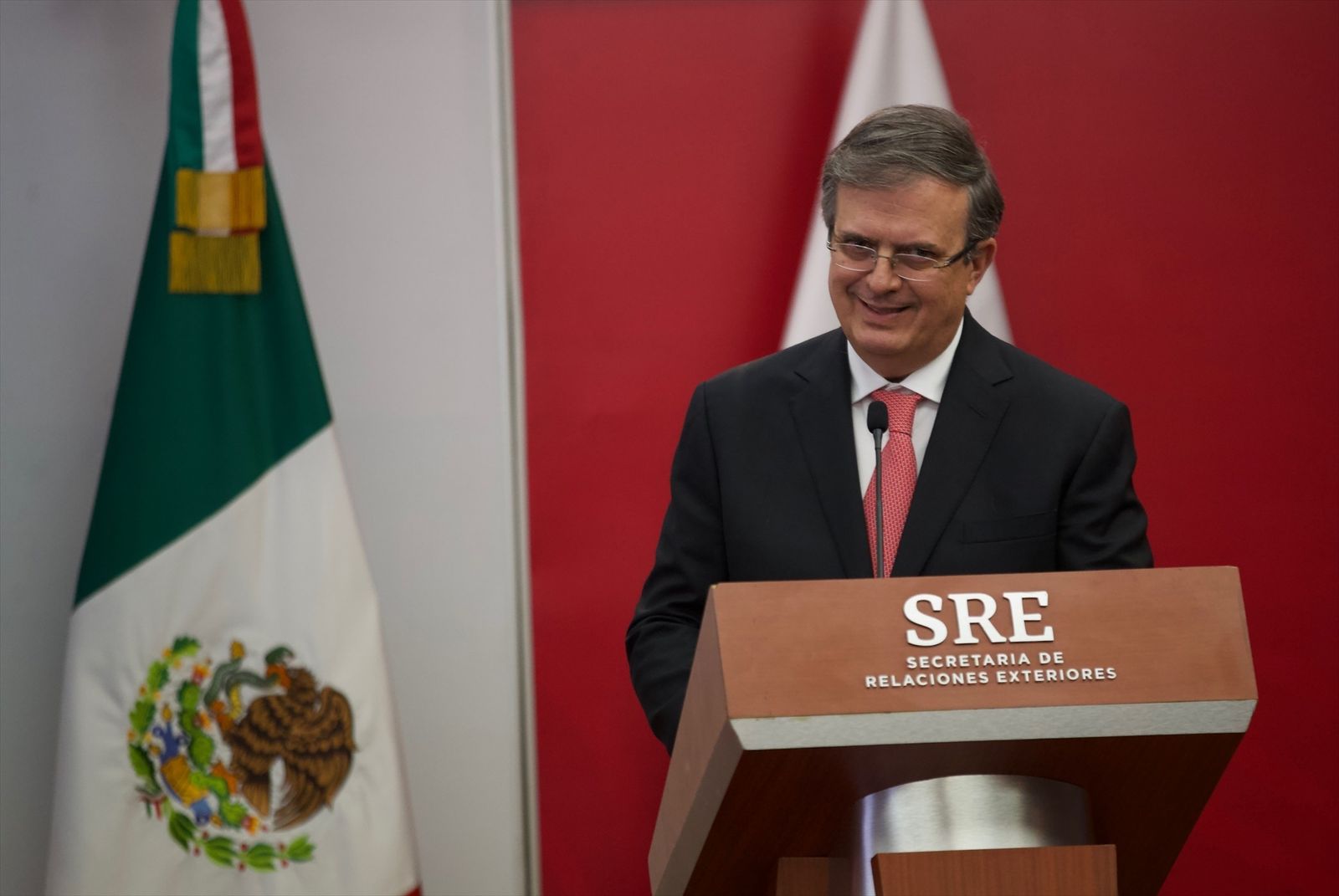 Marcelo Ebrard, ministro mexicano de Exteriores en una reciente comparecencia