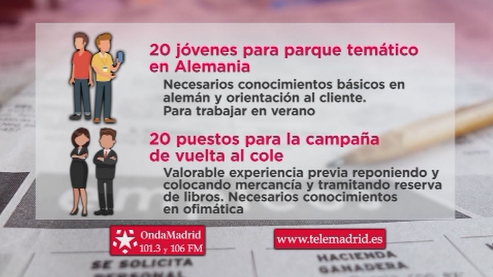 Se busca personal para trabajar en la campaña de la 'Vuelta al Cole' en Móstoles