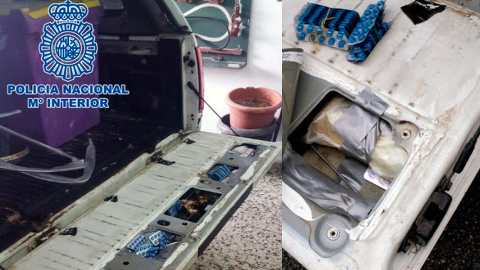 Imagen de la droga incautada en el vehículo por la Policía (Fuente: Policía Nacional)