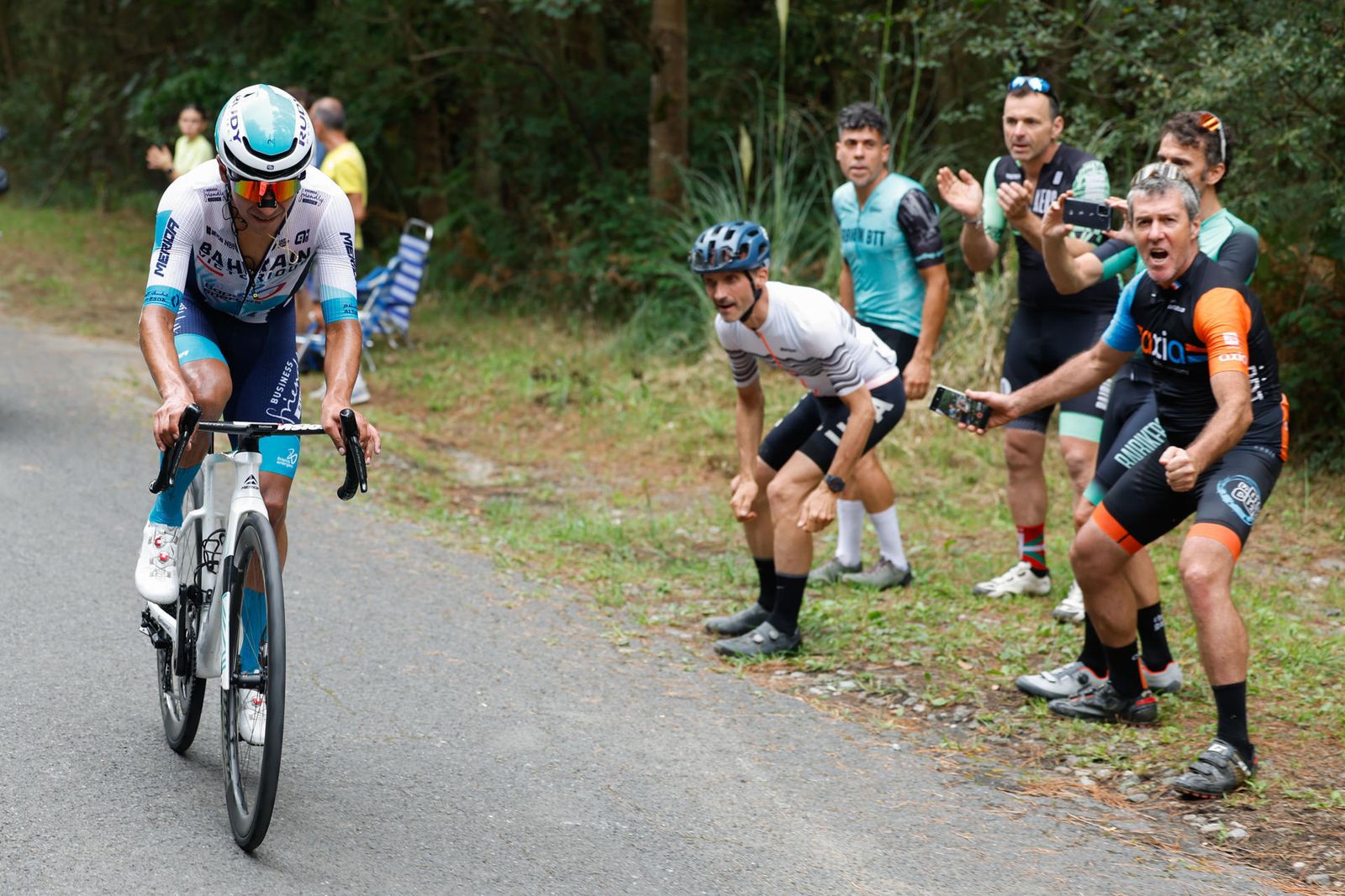 El ciclista colombiano Santiago Buitrago, del Team Bahrain Victorious, durante la XI etapa de La Vuelta