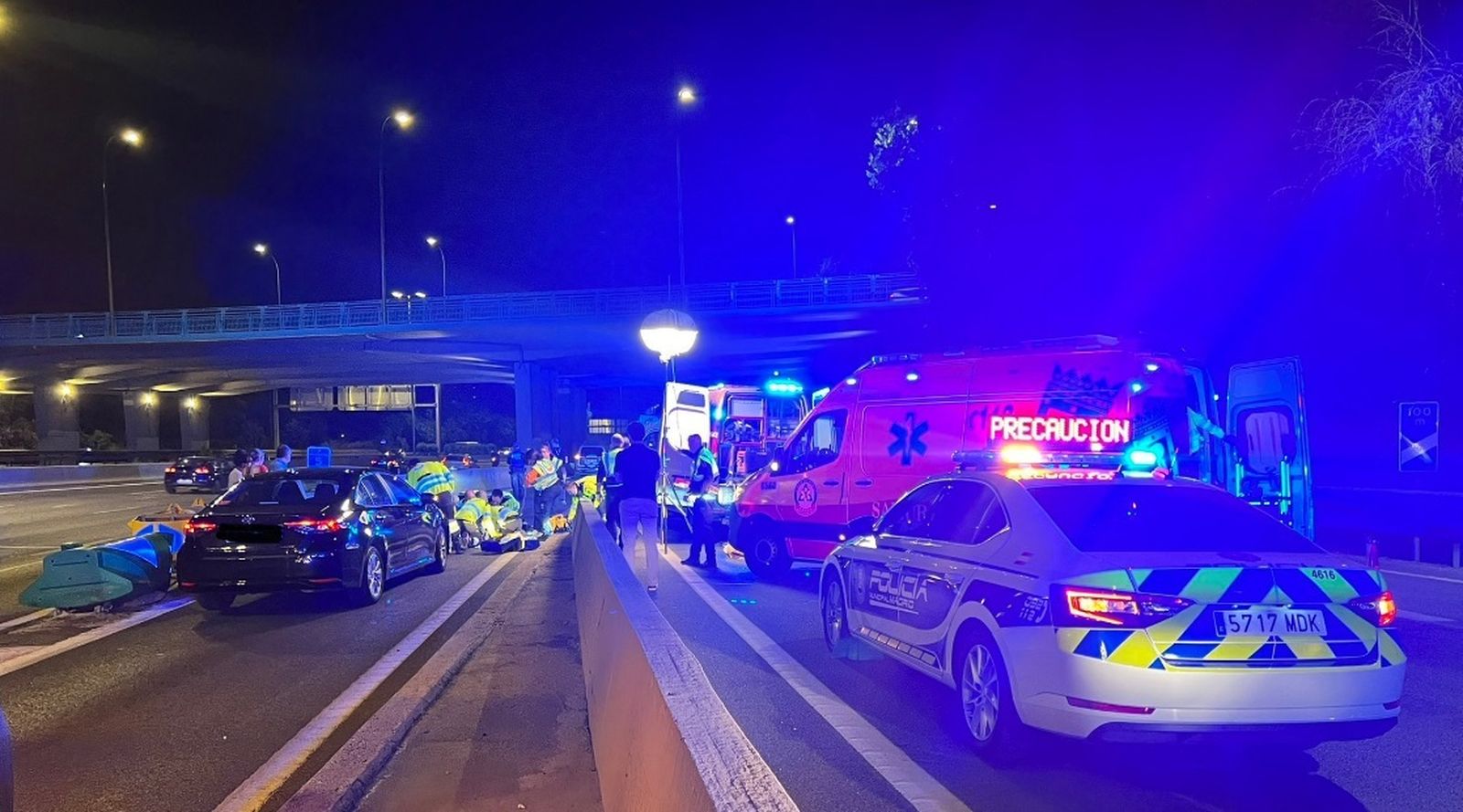 Accidente en la M-30