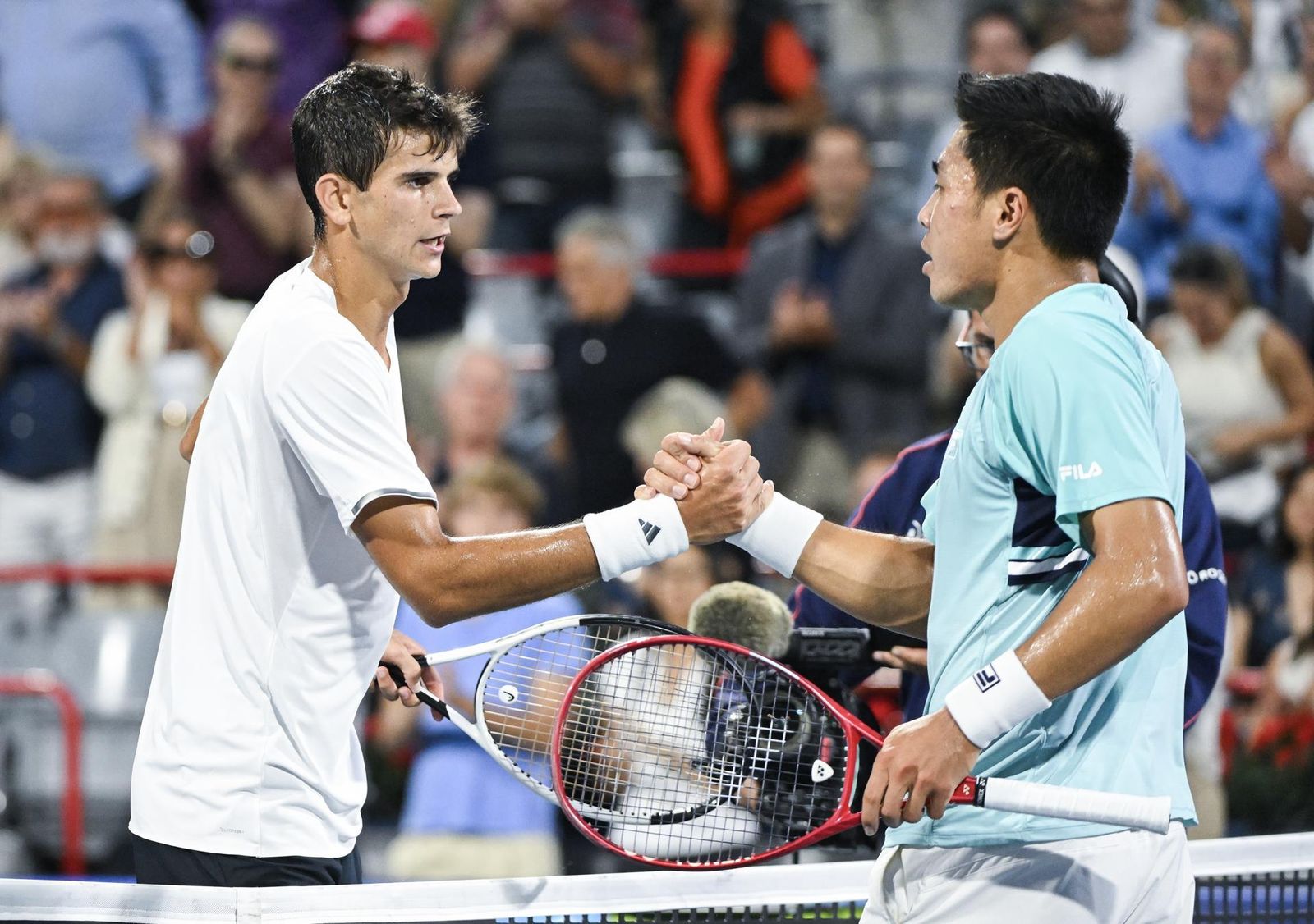 Jódar felicita a Nakashima en el Masters de Montreal