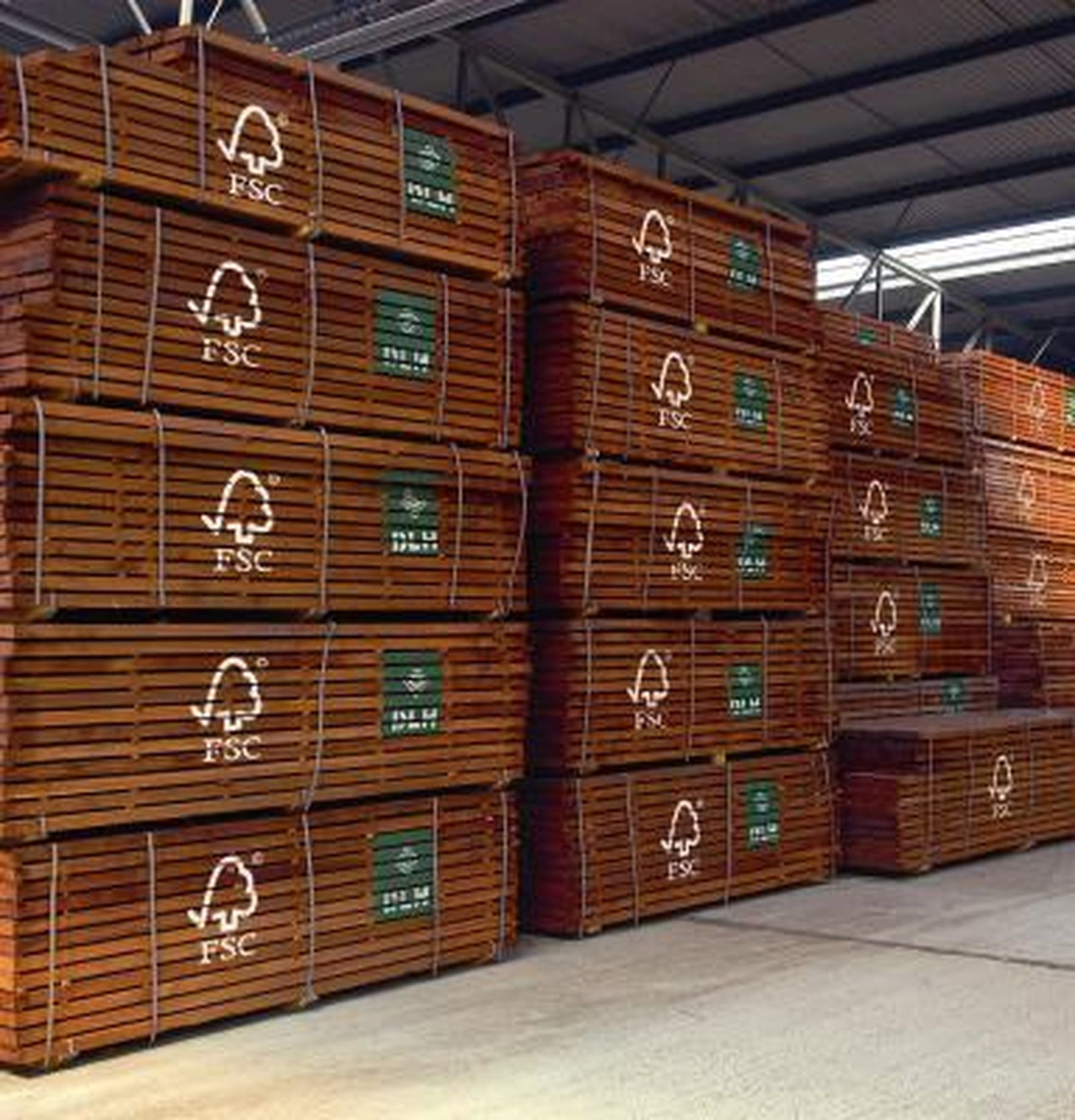 Madera con la certificación internacional FSC