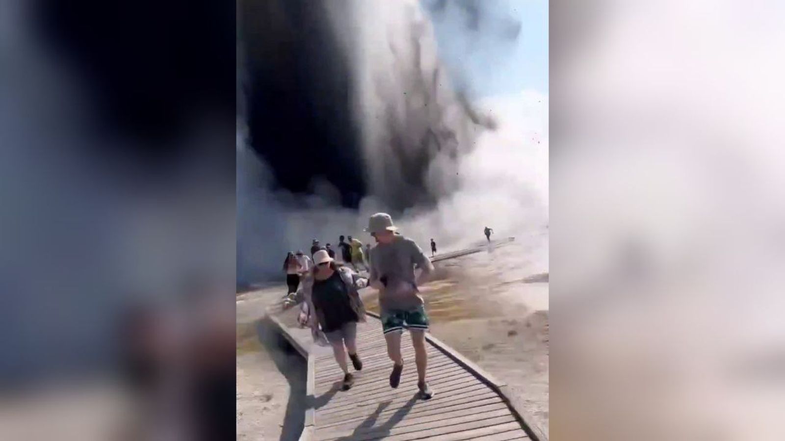 Una explosión de lodo y rocas en Yellowstone desata el pánico y obliga a cerrar el parque natural
