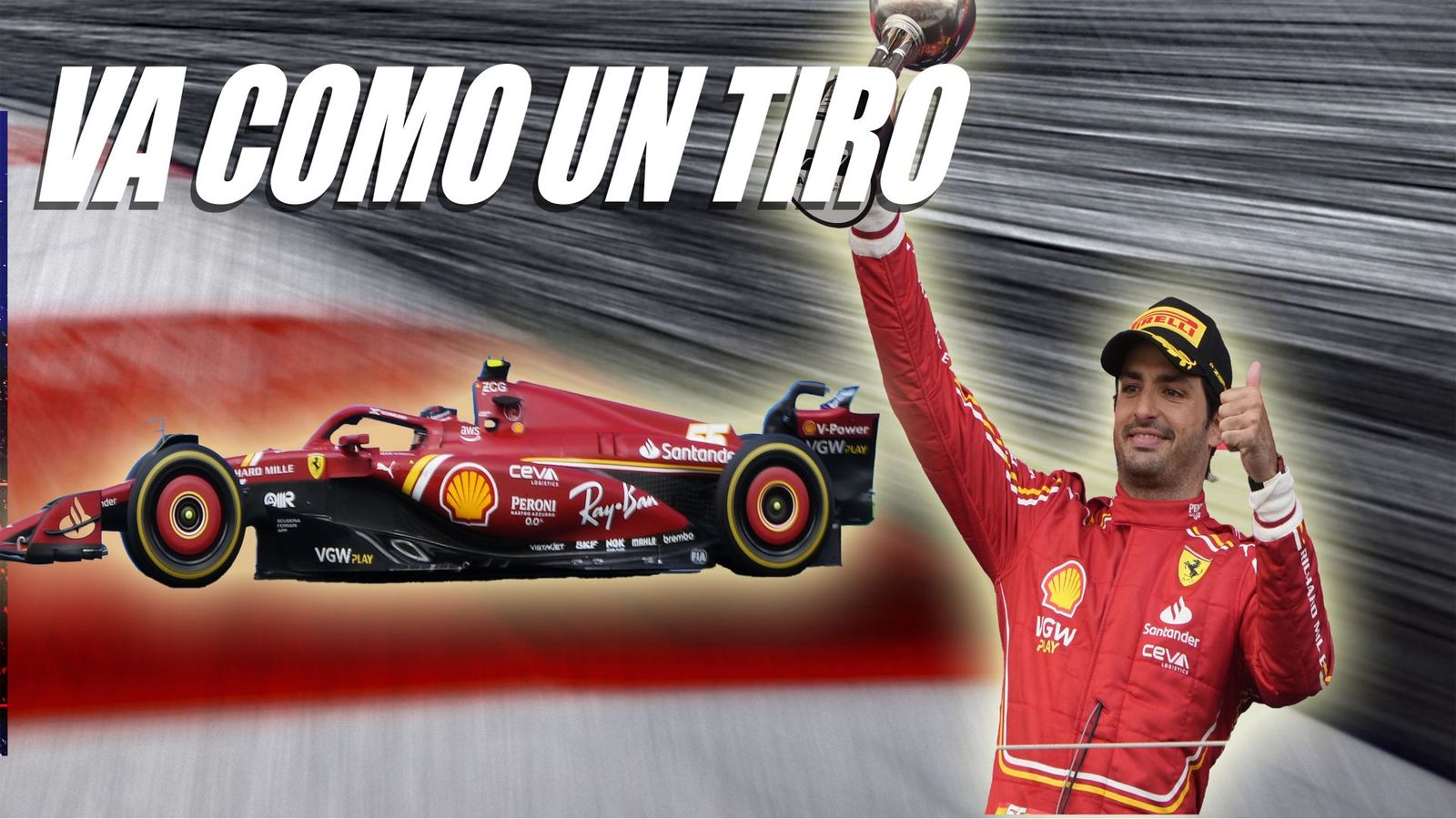 Sainz, tercero en Japón