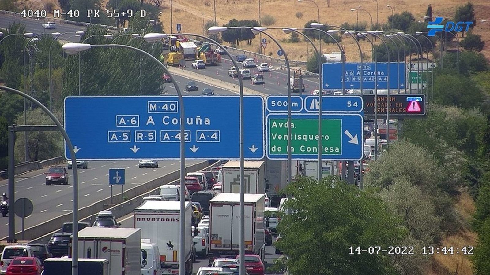 Atasco en la M-40