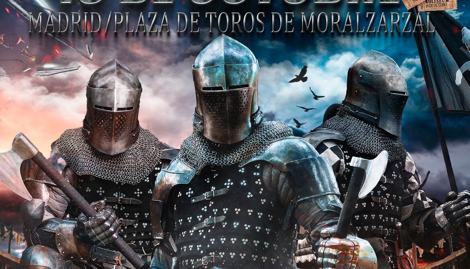 Cartel del evento de combate medieval en Moralzarzal