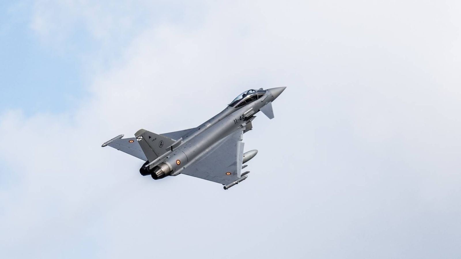 Imagen de archivo del despegue de un Eurofighter