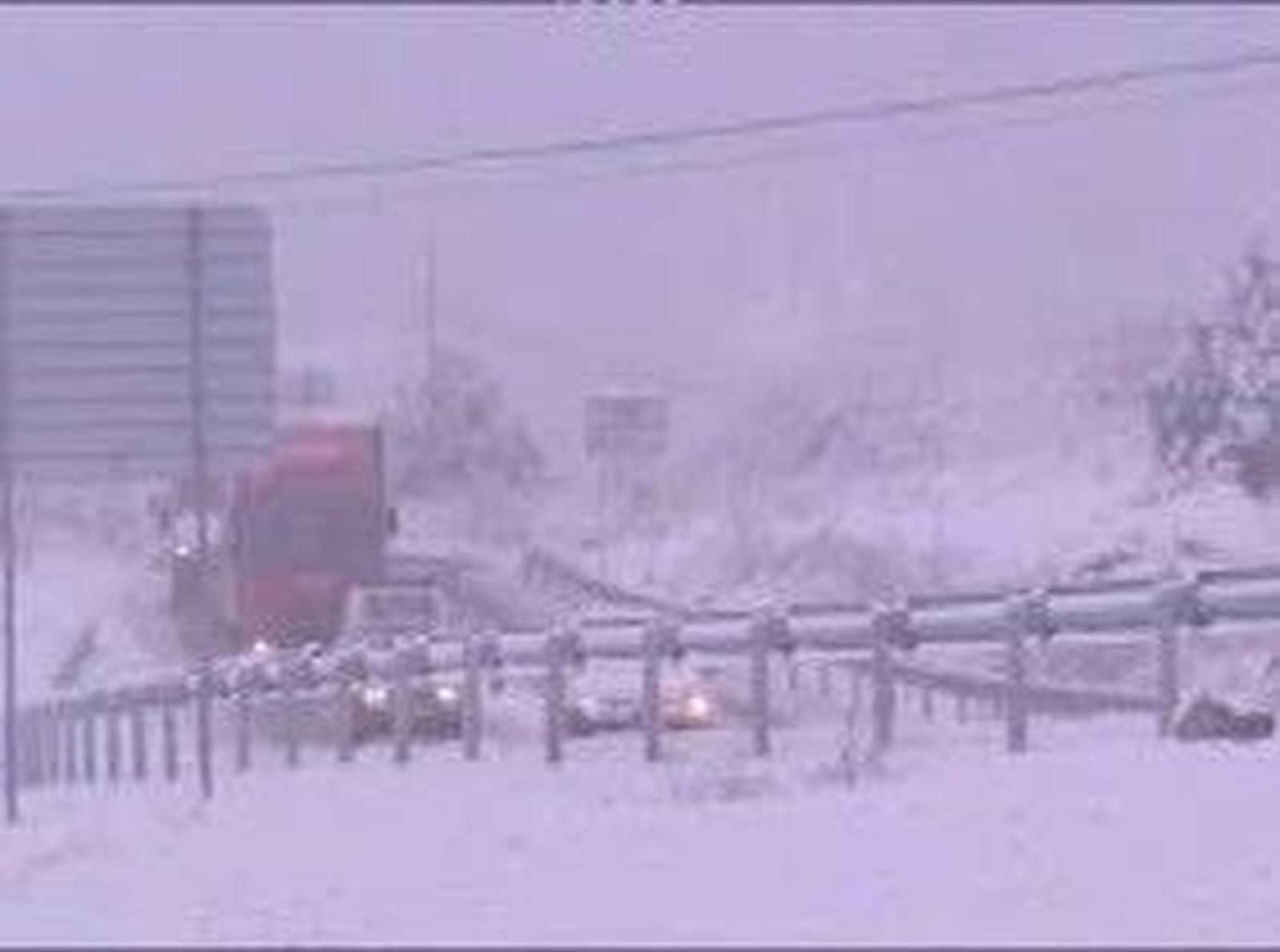 Nevada en la Sierra de Madrid