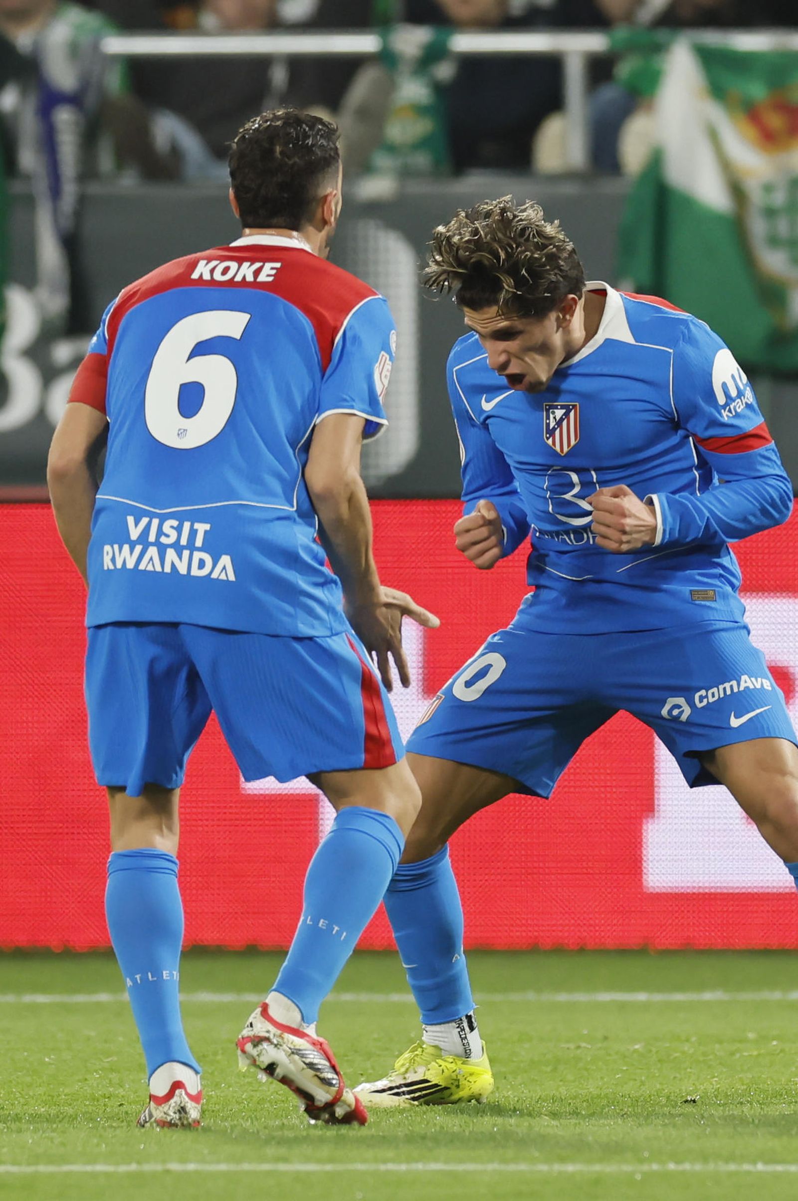 Koke y Giuliano Simeone