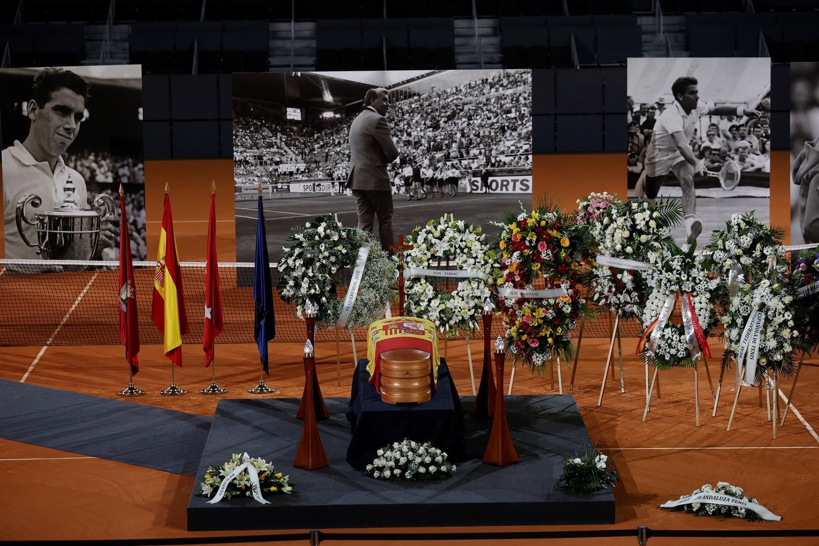Madrid despide a Manolo Santana en la Caja Mágica