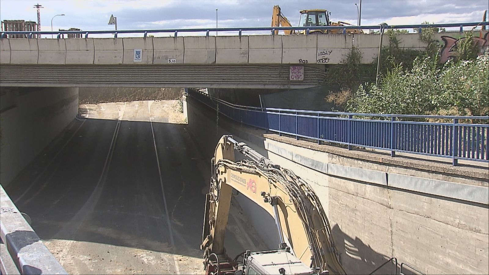 Obras en la A-5