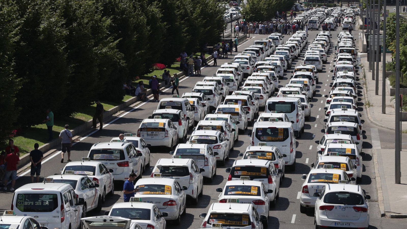 Manifestación de taxistas