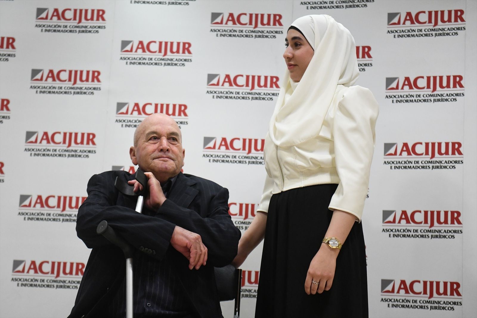 Ahmed Tommouhi, durante la recogida de un premio tras demostrarse su inocencia