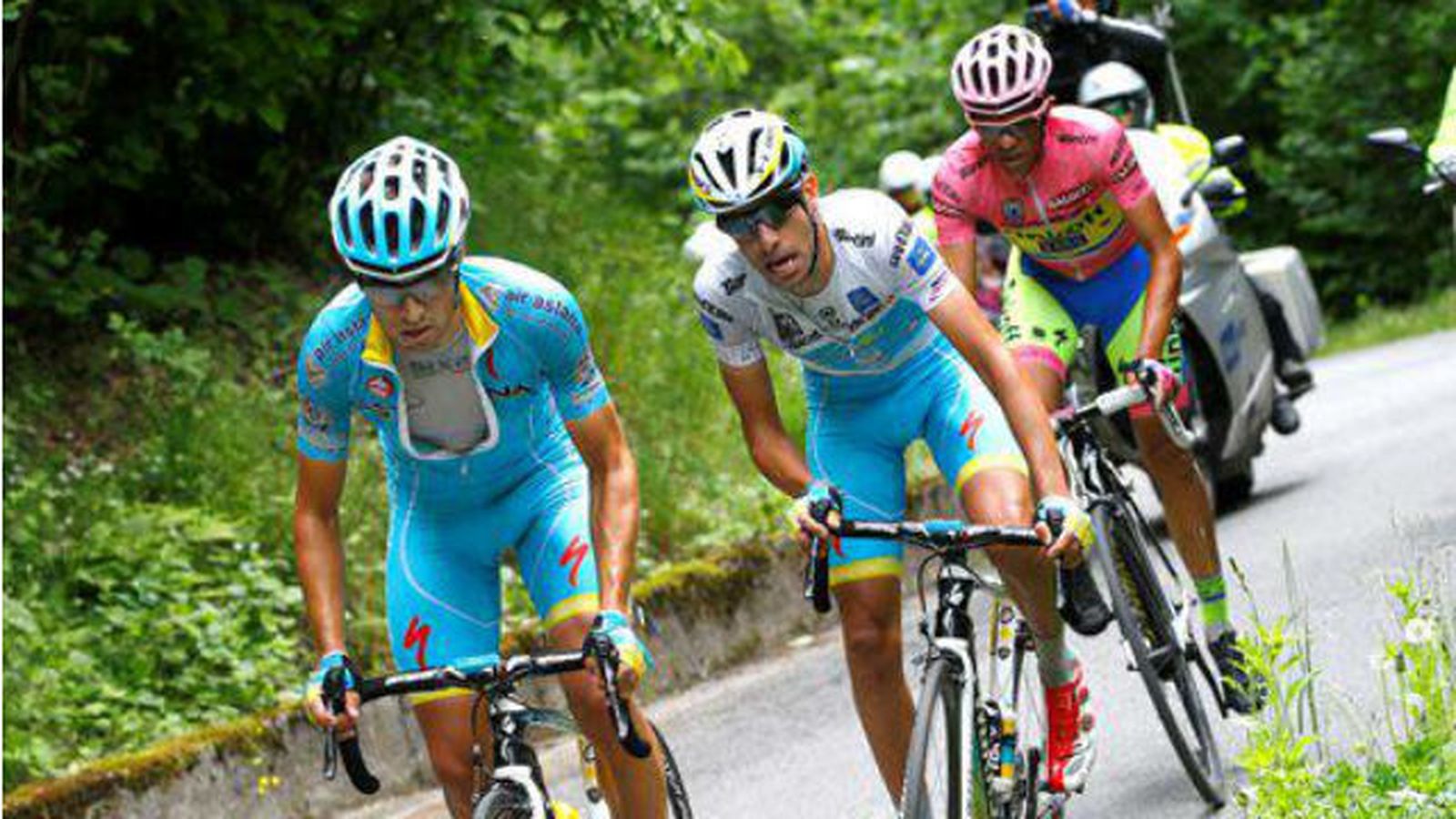 Landa, Aru y Contador