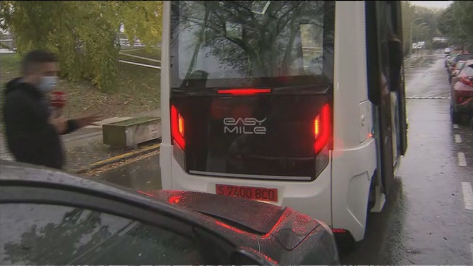 Accidentado estreno del bus ‘inteligente’ sin conductor de la Autónoma