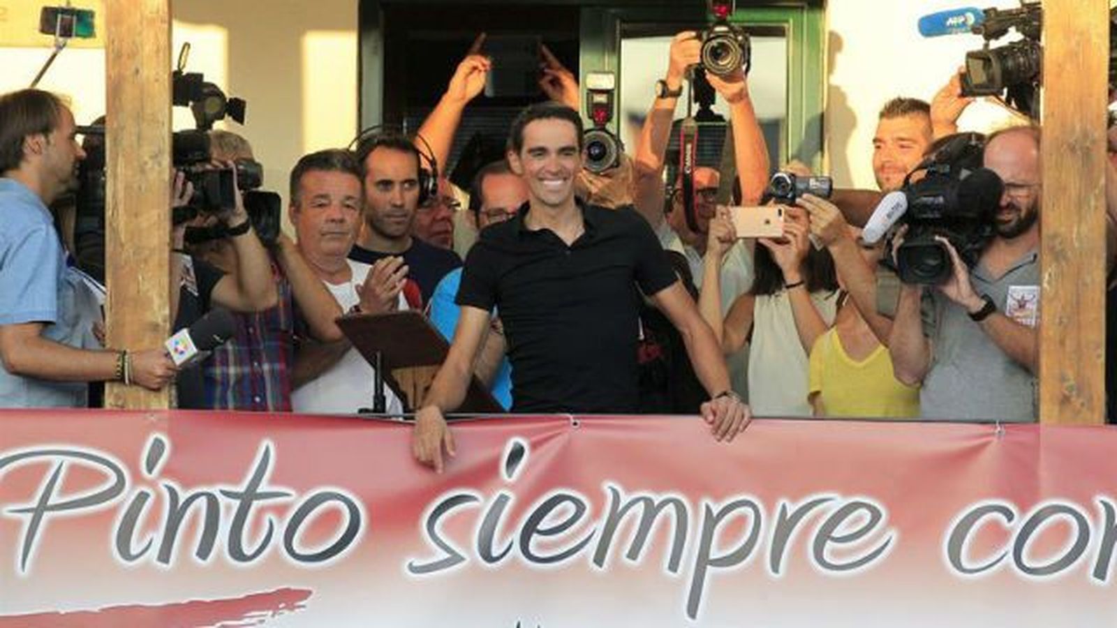 Contador, homenajeado en Pinto