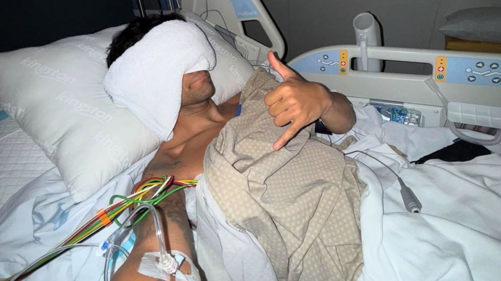Jorge Martín en el hospital