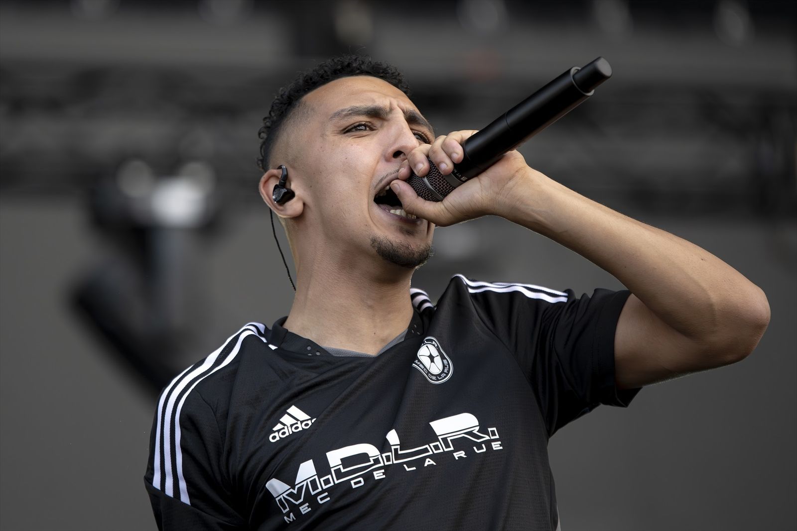 Morad durante una actuación en Barcelona