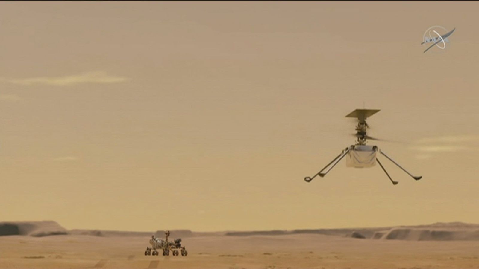 Emoción y alegría en la Nasa por el primer vuelo controlado del 'Ingenuity' en Marte, un hito en la exploración espacial