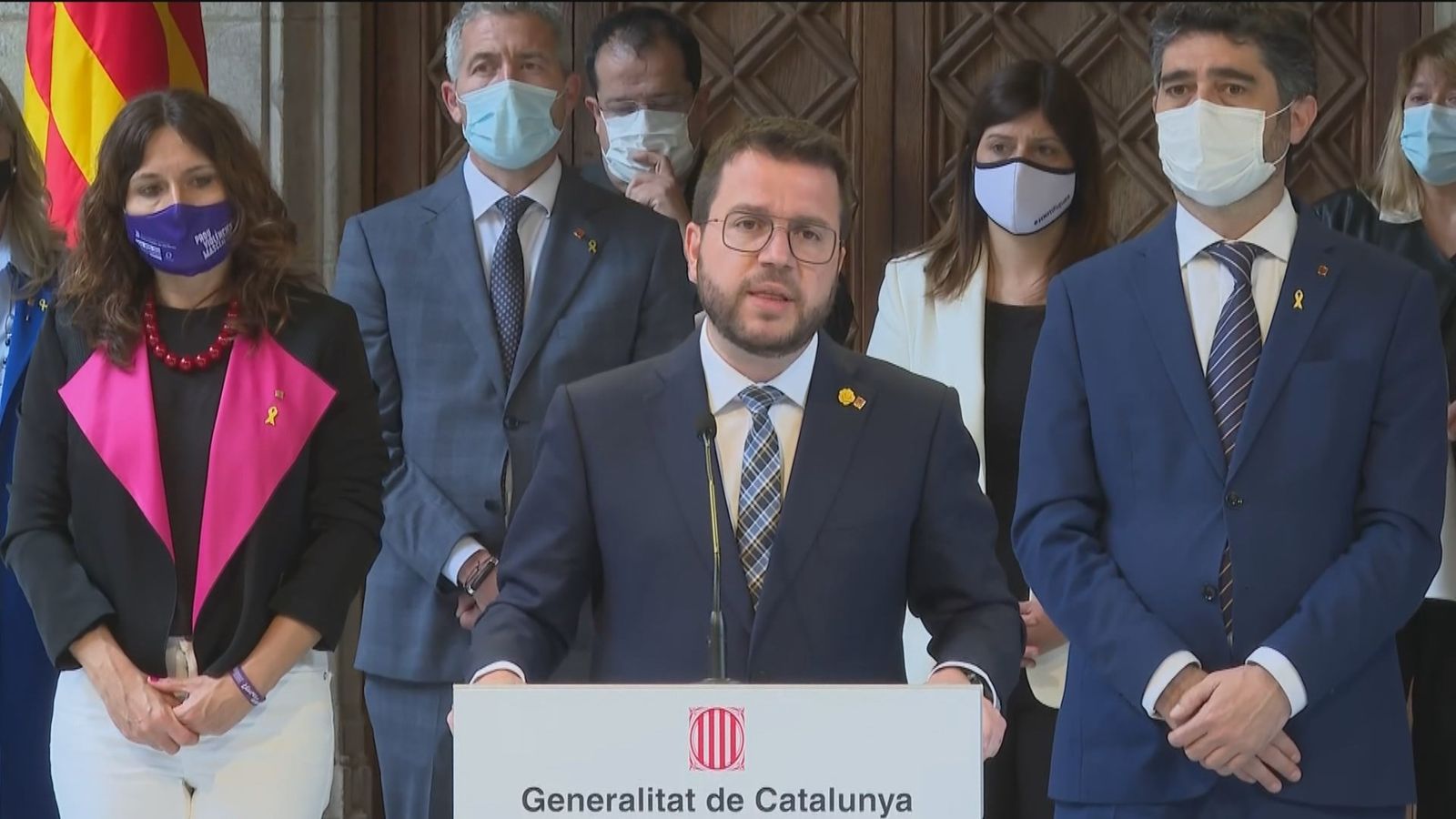 El presidente de la Generalitat, Pere Aragonès, avisa de "consecuencias políticas" si Sánchez no investiga el espionaje al independentismo
