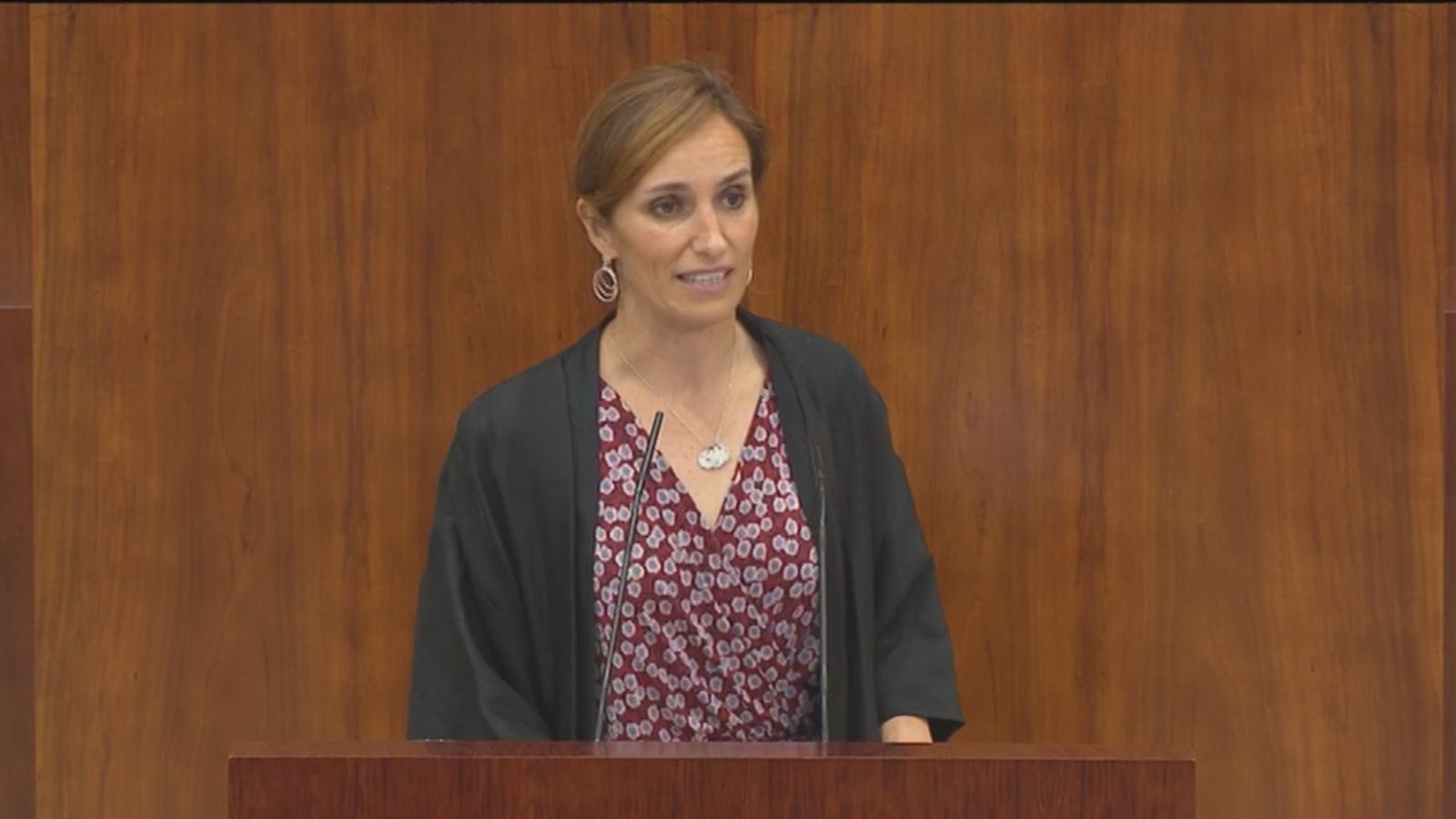 Mónica García, portavoz de Más Madrid en la Asamblea de Madrid