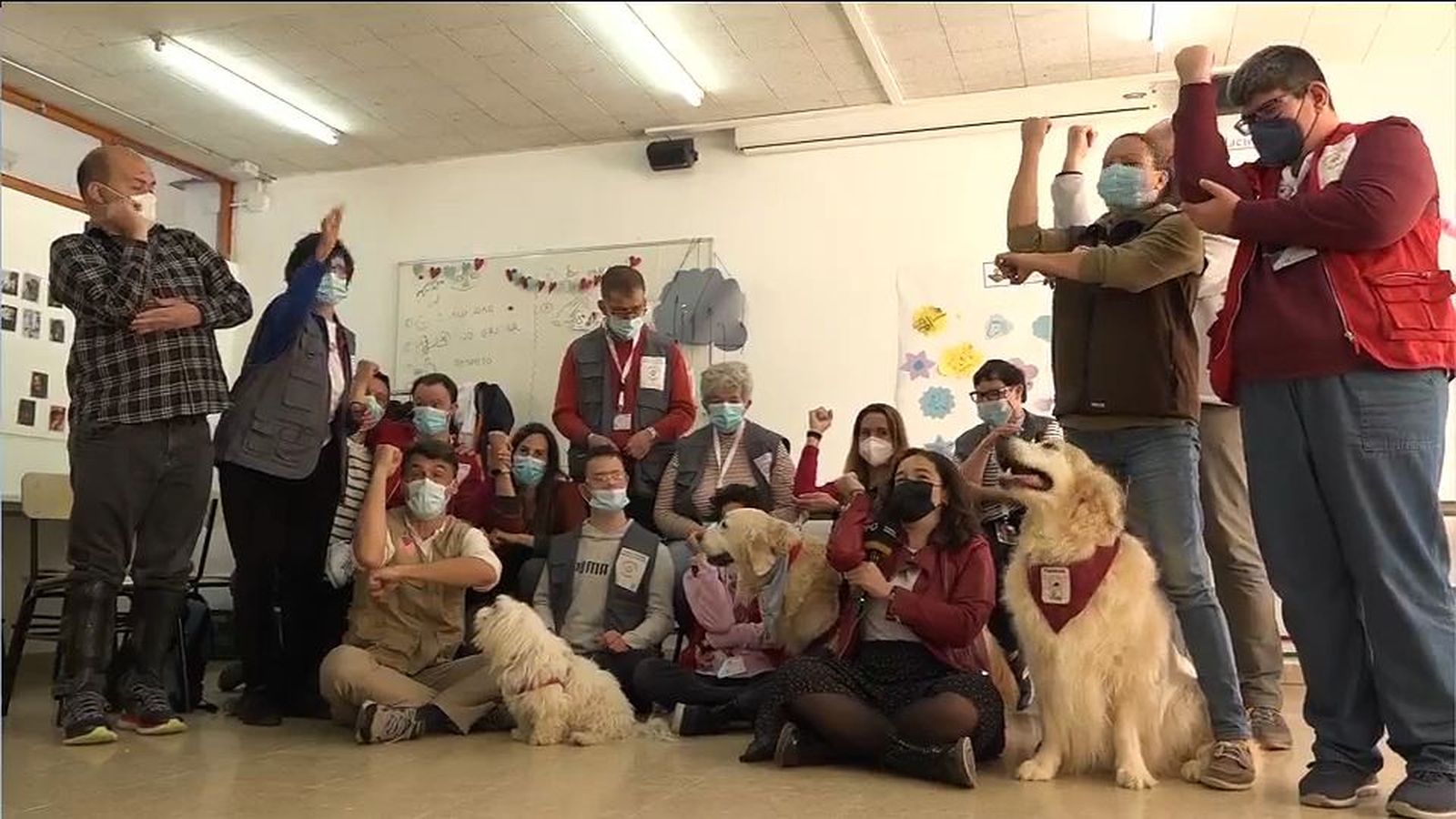 Así se forman los futuros auxiliares en terapia con animales