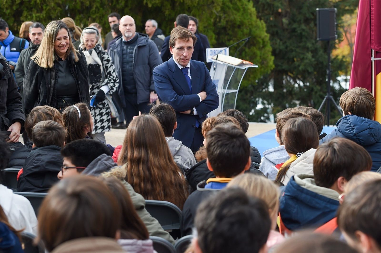 El Ayuntamiento de Madrid rinde homenaje a la Constitución en los Jardines de la Transición