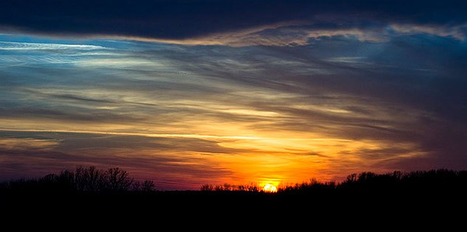 Puesta de sol en el valle de la Fuenfría