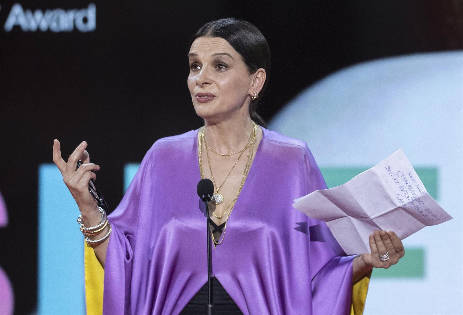 La actriz francesa Juliette Binoche