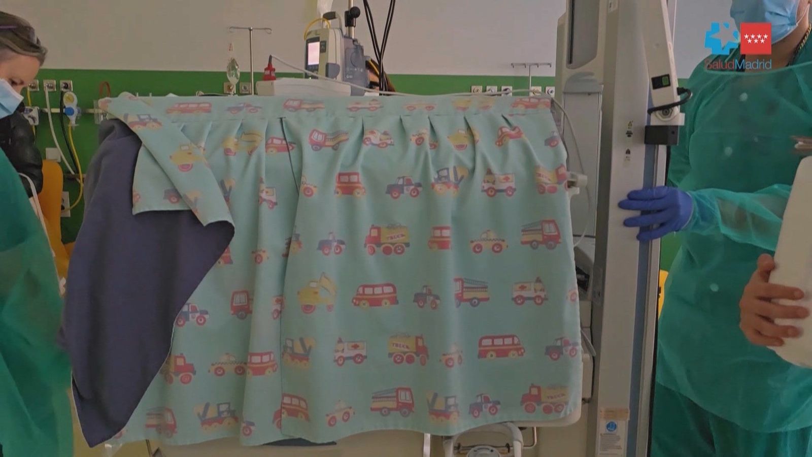 Enzo, el último paciente trasladado al nuevo Hospital 12 de octubre