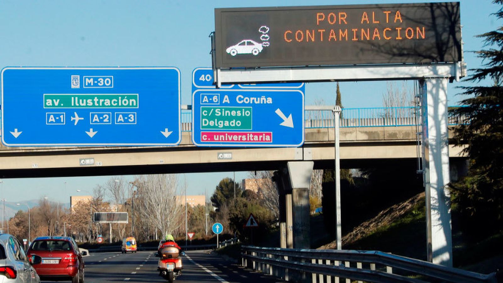 Se mantiene para este sábado la limitación de velocidad a 70 km/h en la M-30