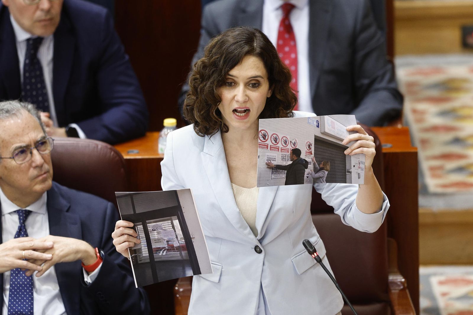 Isabel Díaz Ayuso en la Asamblea de Madrid