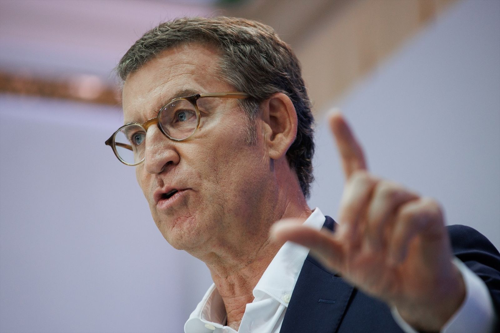 El presidente del PP, Alberto Núñez Feijóo