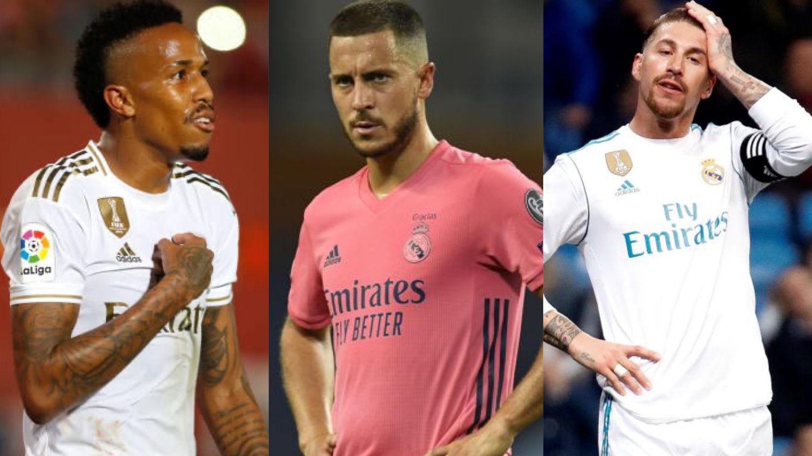 Miltao, Hazard y Sergio Ramos