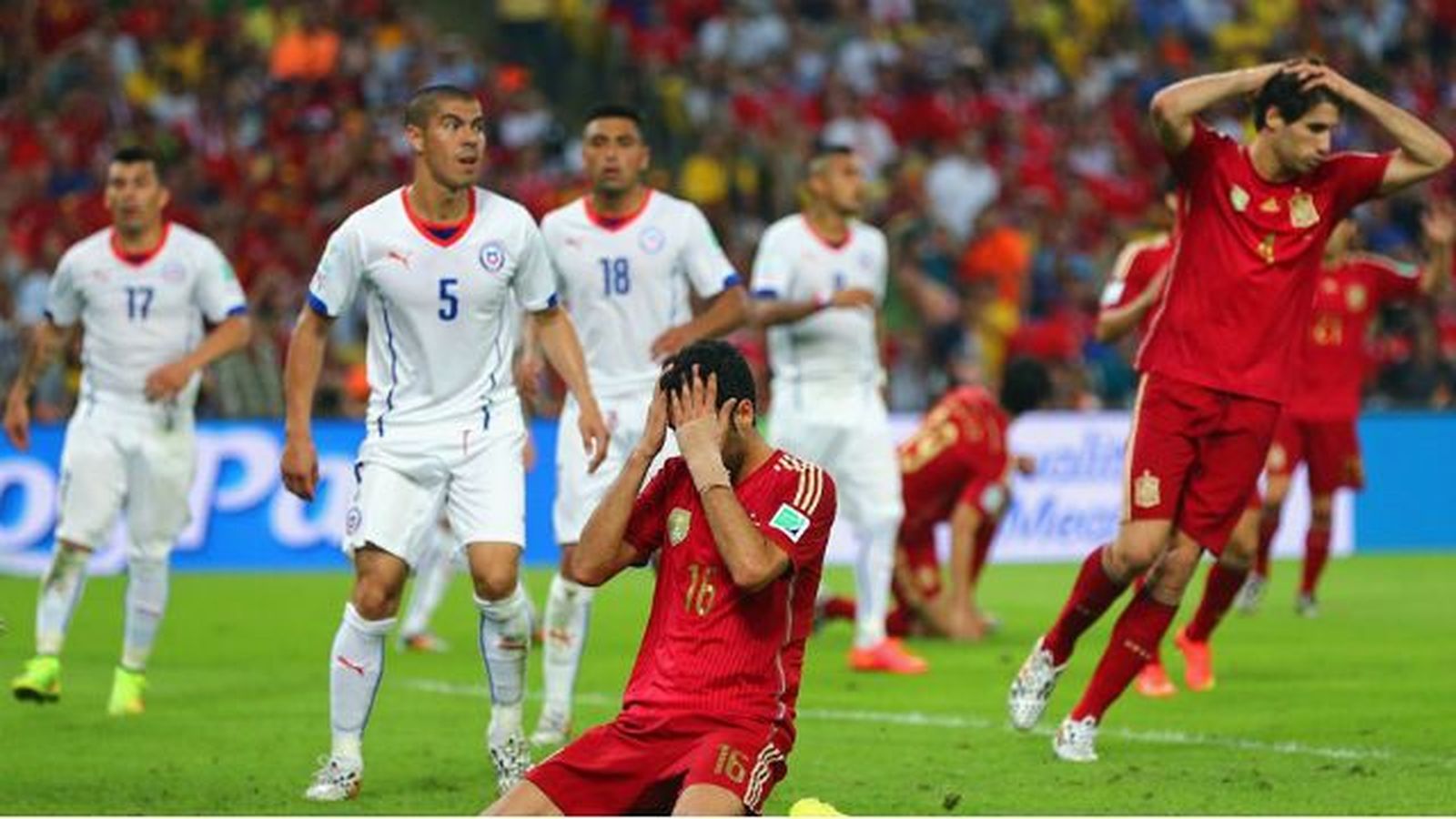 0-2. España dice adiós al Mundial tras caer con Chile