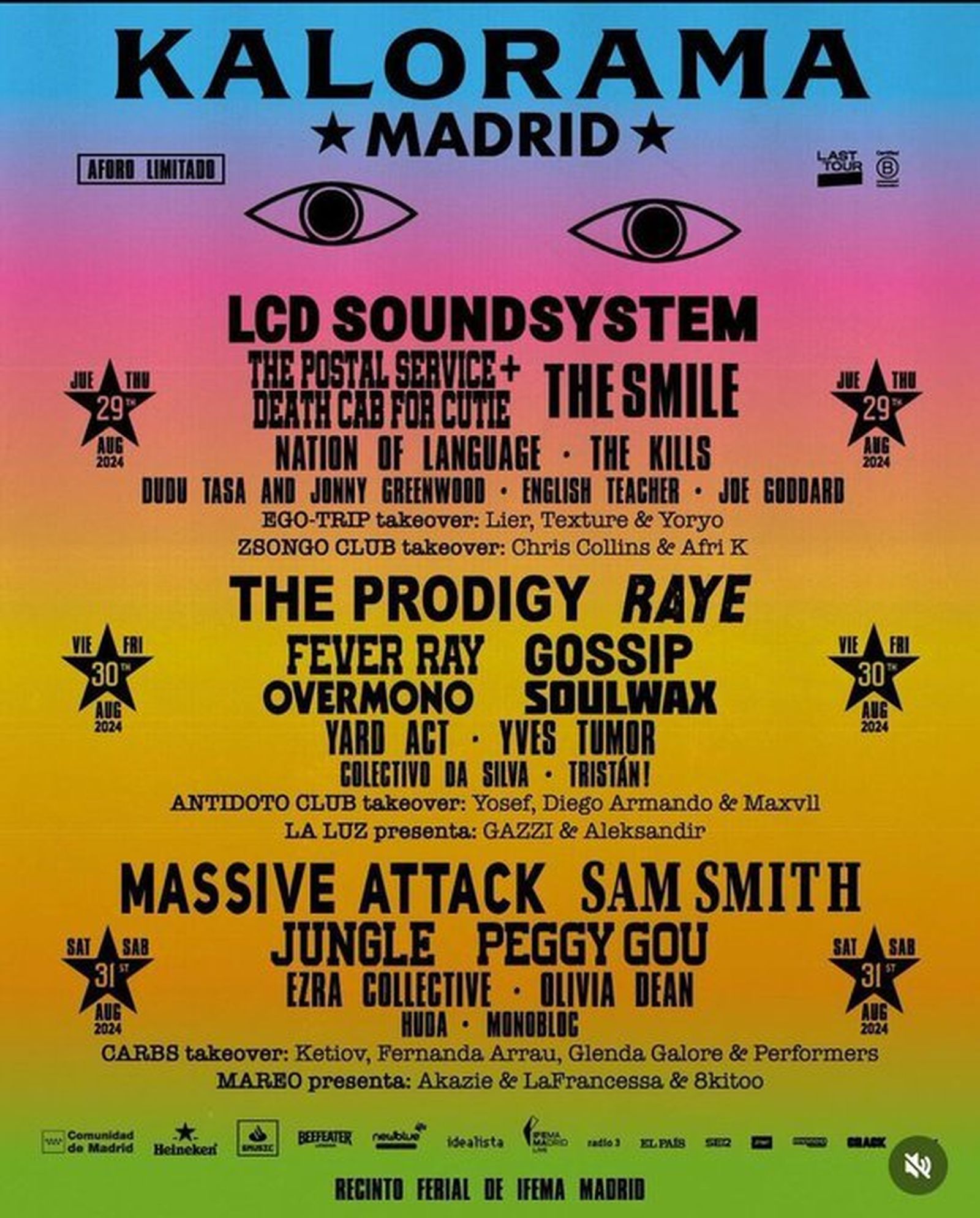 Cartel del Festival de música electrónica ‘Kalorama’