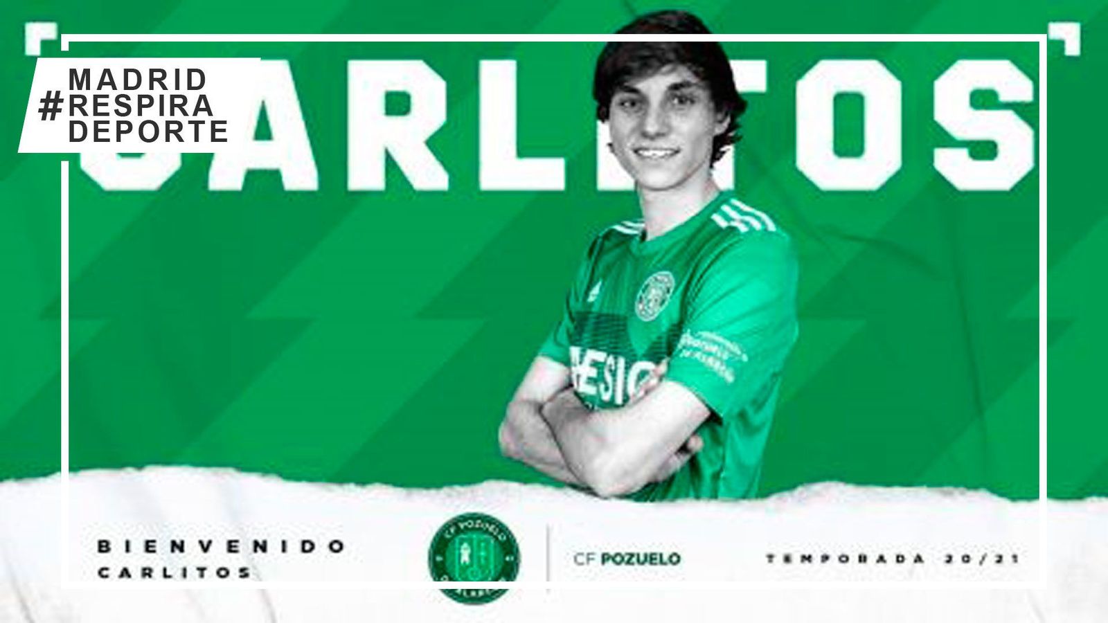 Ingresado en la UCI el jugador del Pozuelo, Carlitos Monzón, tras sufrir una fuerte caída ante el Alcorcón B