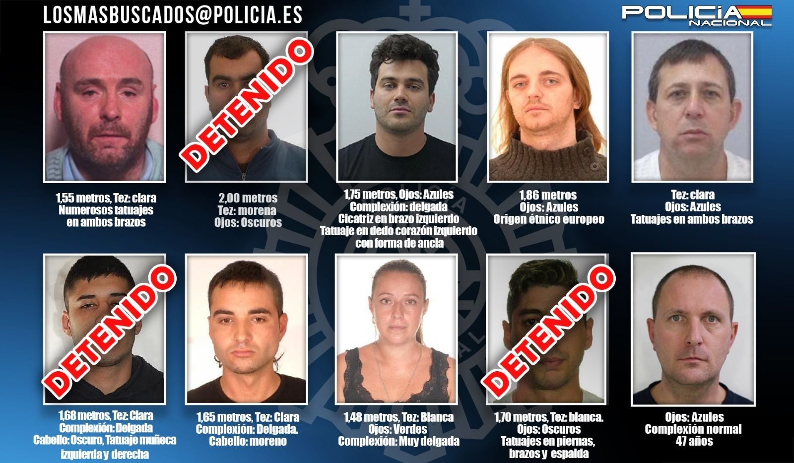 Detenido otro de los fugitivos más buscados de España: ya van tres