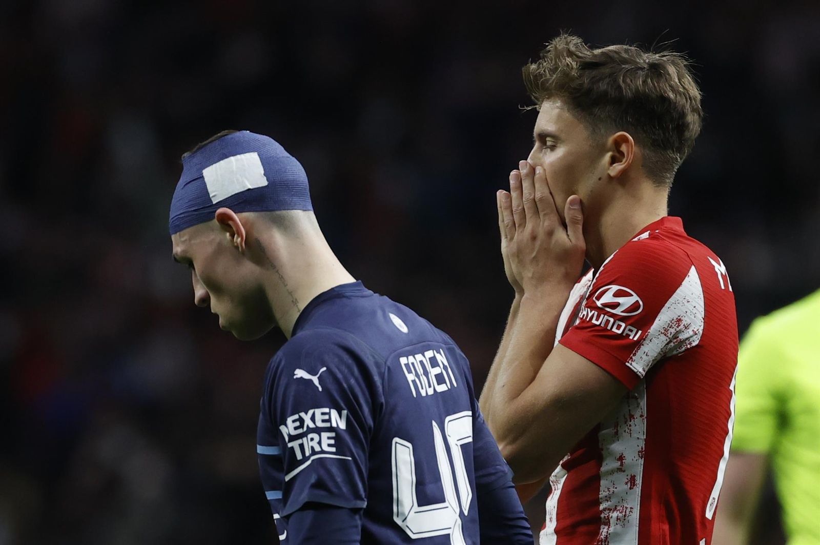 Marcos Llorente ante el Manchester
