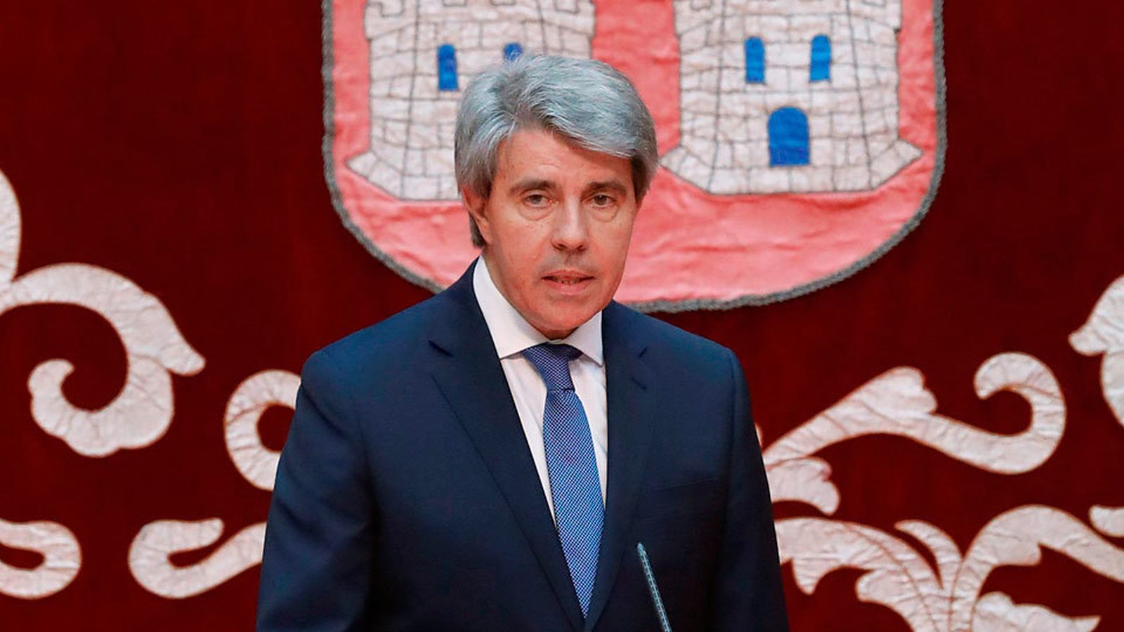Ángel Garrido durante el acto de toma de Posesión como presidente de la Comunidad de Madrid