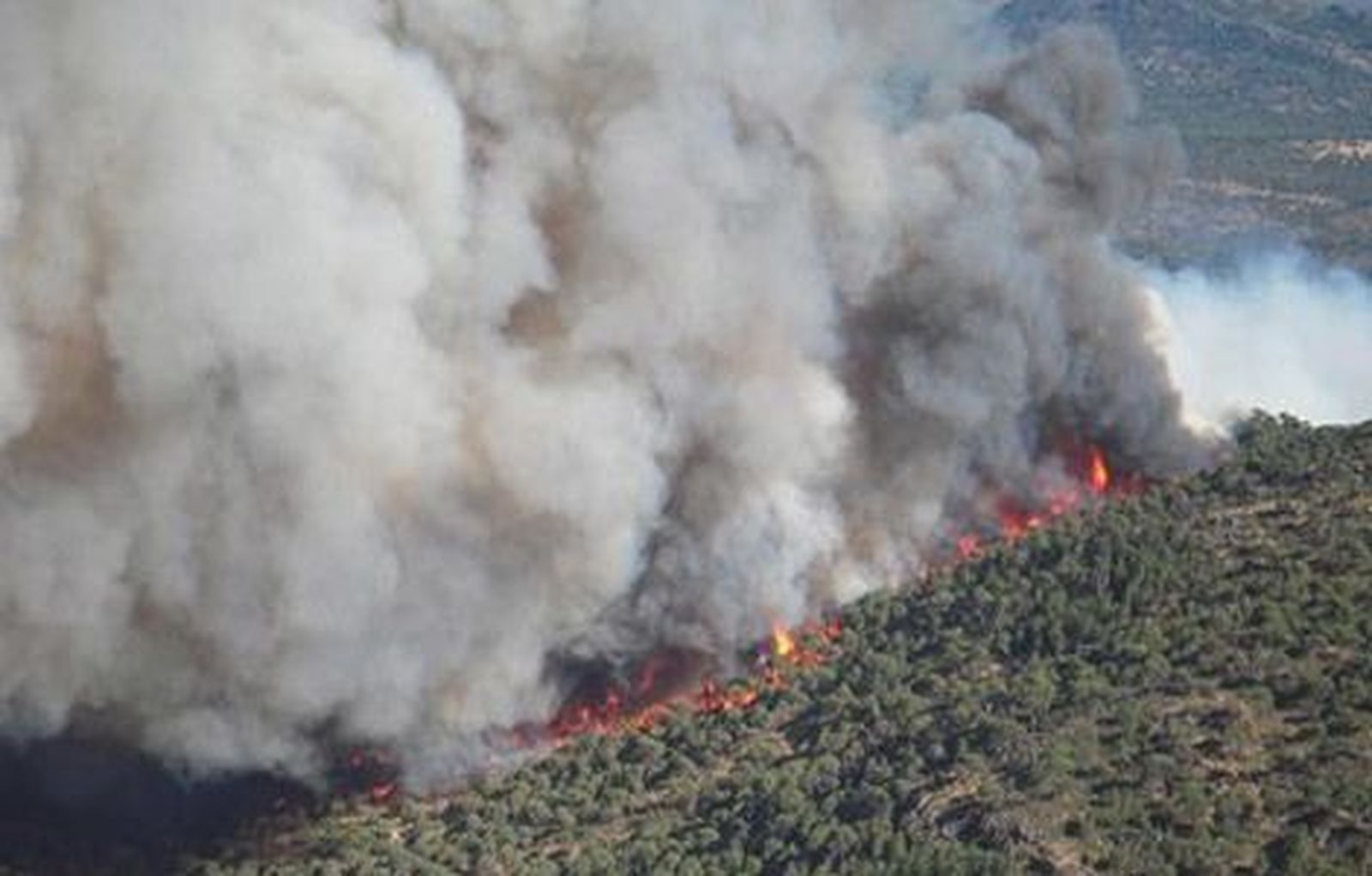 El incendio en Ávila sube a nivel 2 y se desaloja un poblado hippy