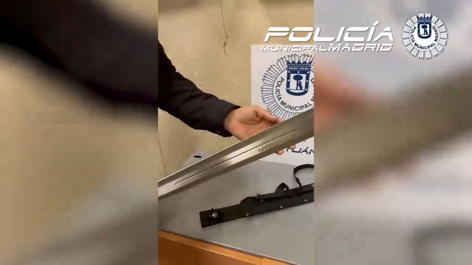 Detenido con machete