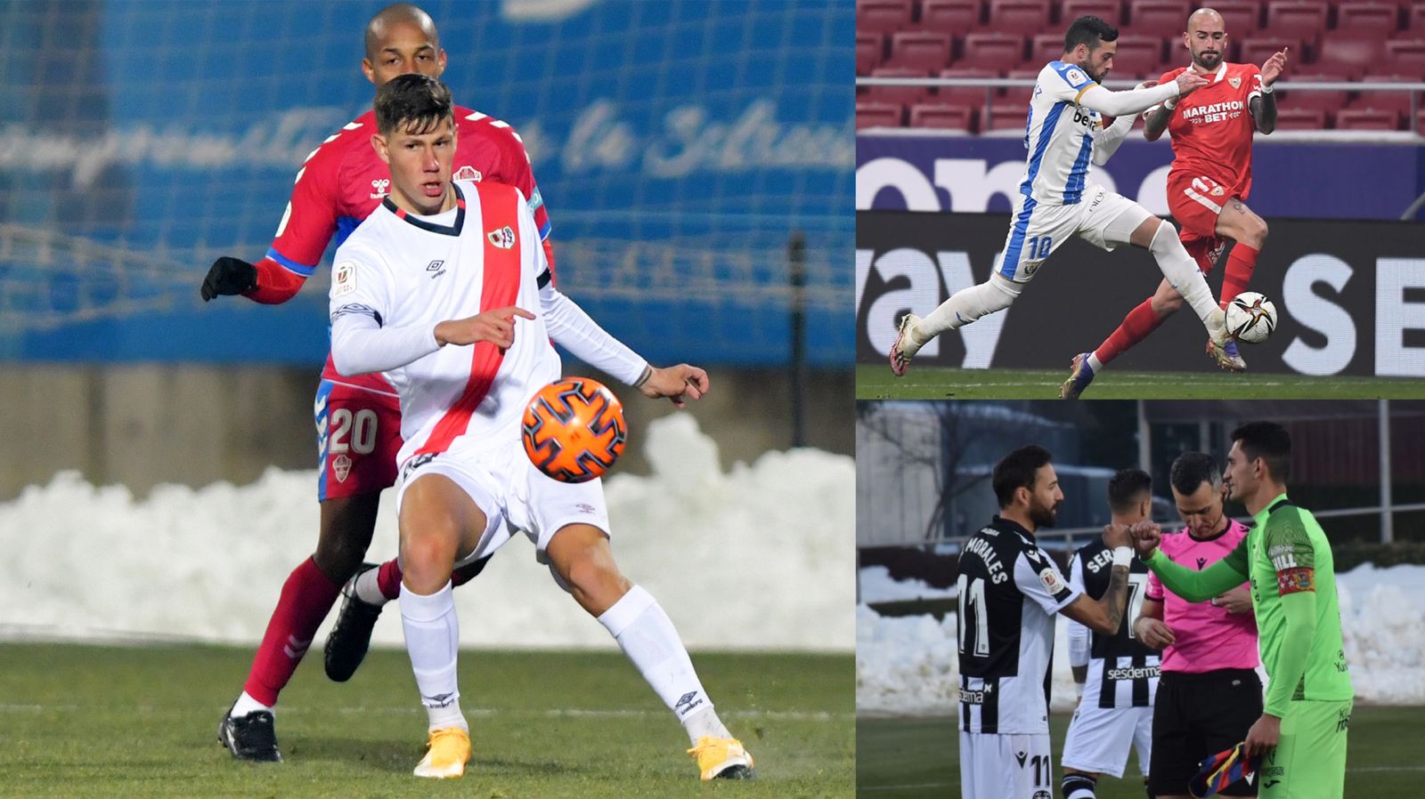 Rayo Vallecano, Leganés y Fuenlabrada