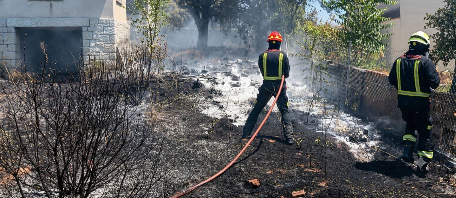 Incendio de vivienda y terreno circundante registrado en Colmenarejo el julio de 2025