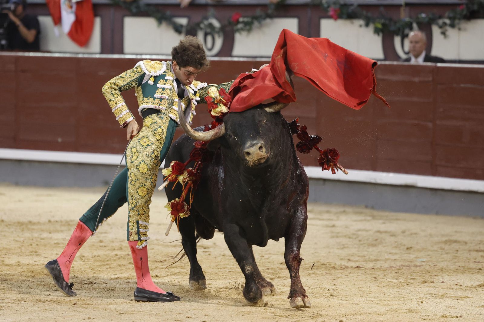Víctor Hernández en la Corrida de Beneficencia